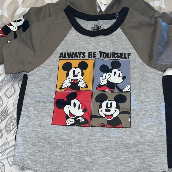 Disney NWT Character Kids' 3 Piece Set, Mickey Mouse Tee Jogger Hooded Jacket 2T - Picture 2 of 9